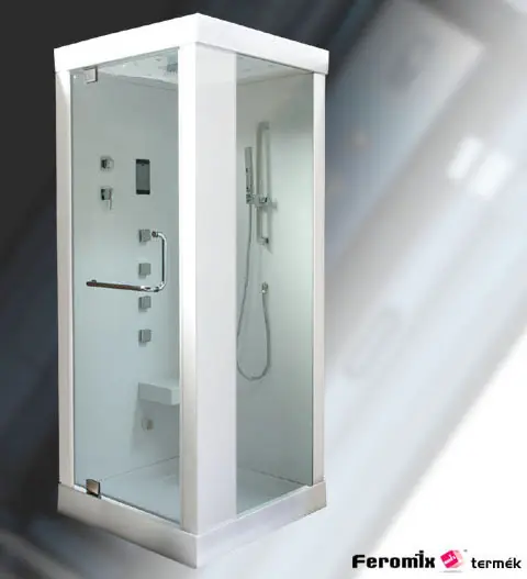 Outlet Feromix QUADRO VAPORE 95x95 hidromasszázs és gőzkabinCoway