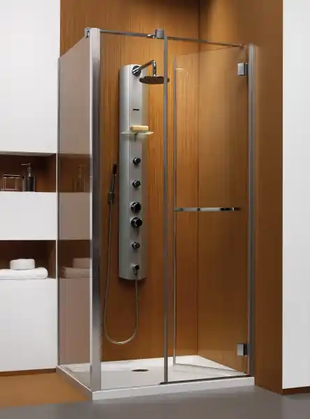 Azonnali szállítás Radaway Carena KDJ 90x90 szögletes zuhanykabin (90x90x195 cm / jobbos, króm, Átlátszó, #34402-01-01NR)Radaway
