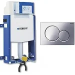 Geberit 110.319.21.5 Kombifix WC szerelőelem + Sigma 01 króm nyomólappalGeberit Árengedmény