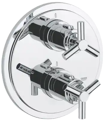 Végkiárusítás Grohe Atrio falsík alatti termosztátos zuhanycsaptelep külső rész 19394 000 (19394000)Grohe