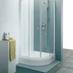 Outlet Kolpa-San Orion TKP 80/90/100/E negyedköríves zuhanykabin (Edzett átlátszó üveg, Fehér, 100 x 100 cm)Kolpa-San