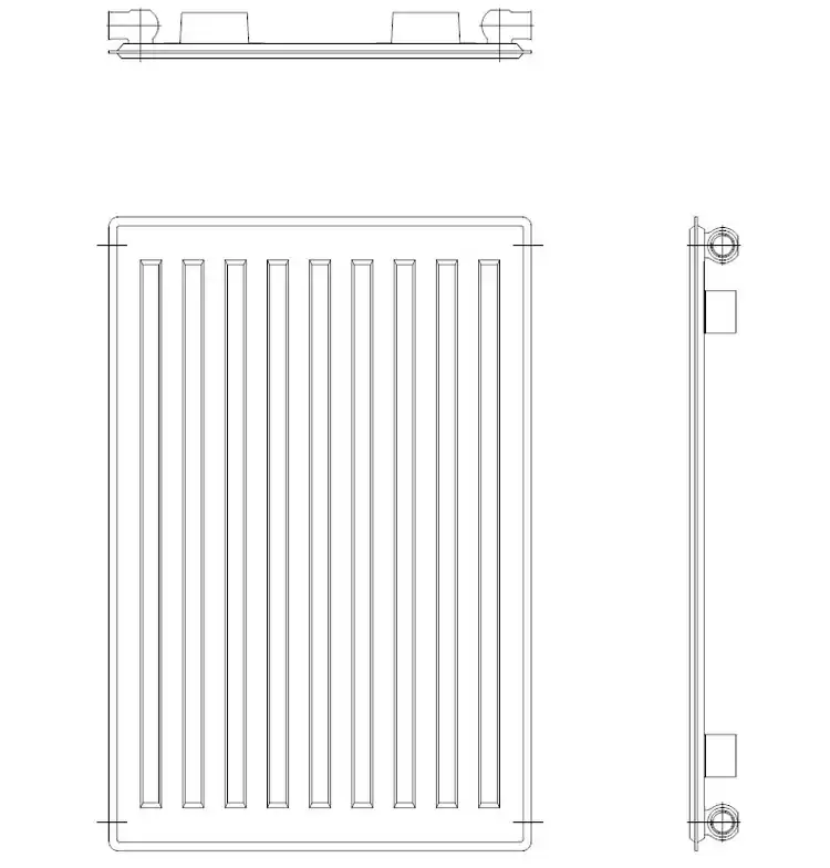Vogel & Noot Vonova 10 (BT46) 900 mm magas kompakt radiátor (802, fehér, 900x720 mm)Vogel & Noot Olcsóbb