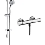 Vásárlói kedvenc Hansgrohe Croma 100 Multi/Ecostat S Combi zuhanyszett termosztátos zuhanycsapteleppel 27054 000 (27054000)Hansgrohe