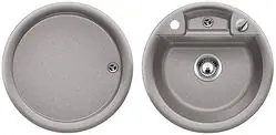 Vásárlói kedvenc BLANCO RONDO PRO-SET Silgranit mosogató dugókiemelővel (jázmin, #512166)Blanco