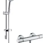 Gyors szállítás Hansgrohe Croma 100 Vario termosztátos zuhanycsaptelep zuhanyszettel EcoSmart 9 l/ perc 27032000 (K)Hansgrohe