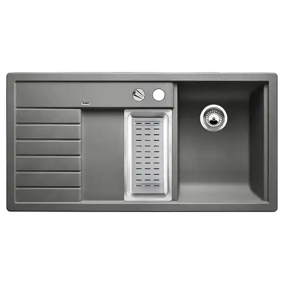 Különleges ajánlat BLANCO TRISONA 6S Silgranit mosogató tartozékokkal (antracit, 513784, balos)Blanco