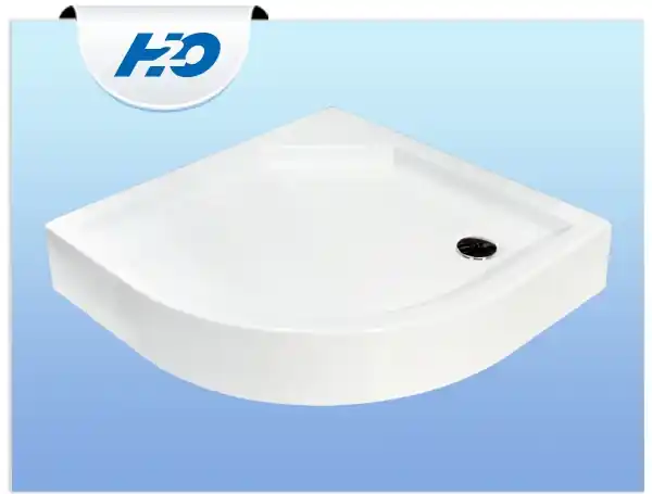 Biztonságos fizetés H2O Zeno Standard 90x90 negyedköríves zuhanytálca (12300)H2O