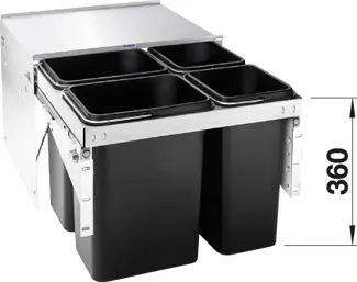 Expressz kézbesítés BLANCOSELECT LUXON 50/4 hulladéktárolóBlanco