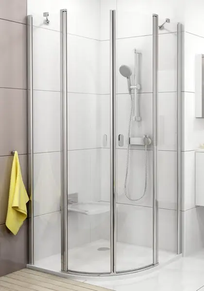 Árengedmény Ravak Chrome CSKK4 80x80 negyedköríves zuhanykabin (transparent, szatén, 780-800x780-800x1950, #3Q140U00Z1)Ravak