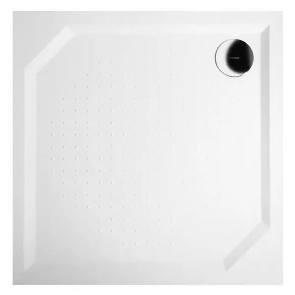 Outlet Sapho GELCO ANETA 90x90 cm öntöttmárvány zuhanytálca, fehér GA009Sapho