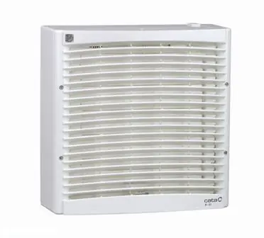 Különleges ajánlat Cata B 23 nagy teljesítményű falsíkba építhető ventilátor automata zsaluval, fehér 00611003Cata