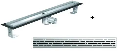 ACO EXCLUSIVE alacsony (79 mm) zuhanyfolyóka + mix rács 900mm hosszú (0153.76.46 + 9010.56.05 )ACO Olcsóbb
