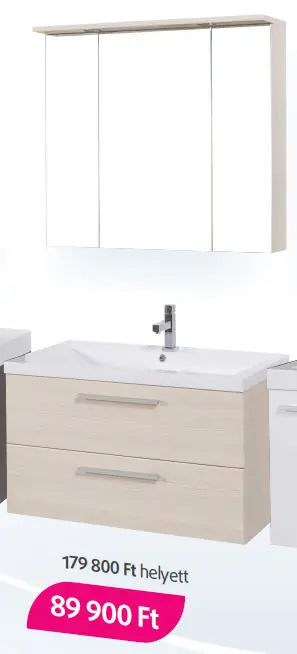 Prémium Tboss Főnix 80 fürdőszoba bútor (magasfényű fehér)Tboss