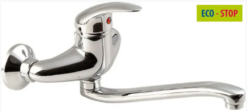 Aqualine KASIOPEA Fali csaptelep, mosogató/mosdó, bekötés 150 mm, ECO-STOP (1107-12)Aqualine Szuper ajánlat