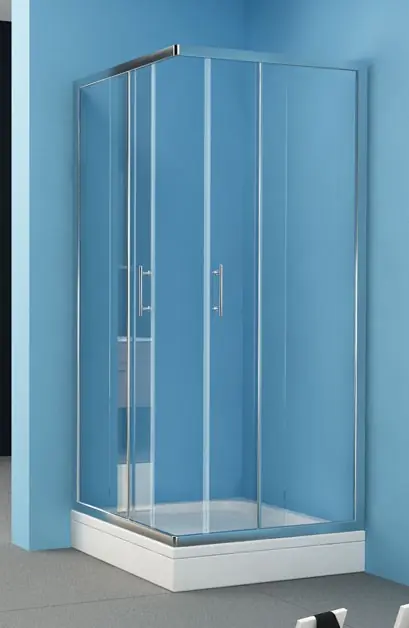 Gyors kiszállítás Kolpa-San Q-Line TKK 90x90 szögletes zuhanykabin (99-89,5 cm, fehér, átlátszó, #533220)Kolpa-San