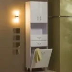 Tboss Bianka M53 fürdőszobai álló szekrény szennyestartóval (csersznye)Tboss Szuper ajánlat