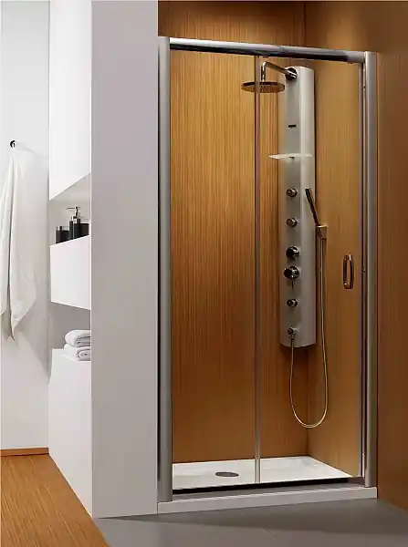 Olcsóbb Radaway Dolphi Premium Plus DWJ 110 zuhanyajtó (107,2-111,5 cm, króm, Átlátszó, #33302-01-01N)Radaway