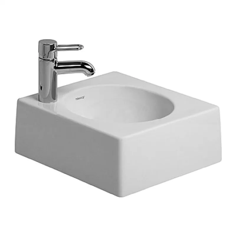 Nézd meg most Duravit Architec 40x40 cm-es ráültethető mosdó bal oldali csaplyukkal, fehér 032040 00 09 (K)Duravit