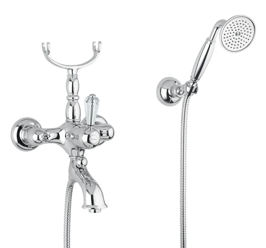 Expressz szállítás Bugnatese Oxford 6302KCRDO Kádcsaptelep zuhanyszettel swarovski fogantyúval CRDO / KRÓMARANYBugnatese
