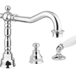 Legnépszerűbb Bugnatese Oxford 6355KNS Peremre szerelt 4 üléses kádcsap swarovski fogantyúval NS / NIKKELBugnatese
