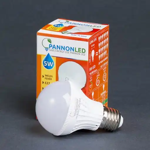 Árengedmény Pannonled E27 Gömb 5Watt ( Claccic - 270°) WW 430 Lm (melegfehér) (3056)Pannonled