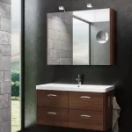 Tboss Torino 105 fürdőszobabútor komplett szett (magasfényű fehér, #pipere tükörrel)Tboss Árengedmény