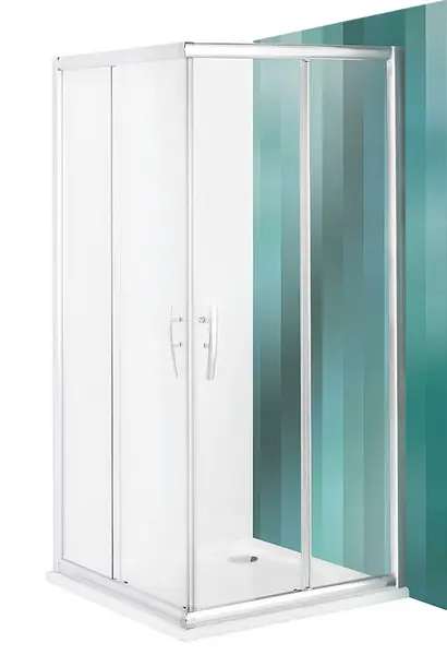 Biztonságos vásárlás Roltechnik Proxima Line PXS2P 100 cm-es négyszögletes zuhanykabin (egyik fele-jobboldali rész) kétrészes tolóajtóval (brillant, transparent, 98,5-101x185 cm, 538-1000000-00-02)Roltechnik