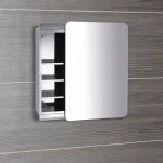 Rendeld meg most Aqualine DANDY csiszolt inox, tükrös fürdőszobai szekrény 66x46x12 cm (PCA366C)Aqualine