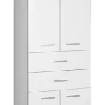 Aqualine Zoja állószekrény fiókkal, 50x184x29 cm, fehér (51291)Aqualine Azonnal elérhető