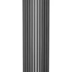 Prémium Radeco CARRERA P design fűrdőszobai csőradiátor (1730 W, króm, 1800x430 mm)Radeco
