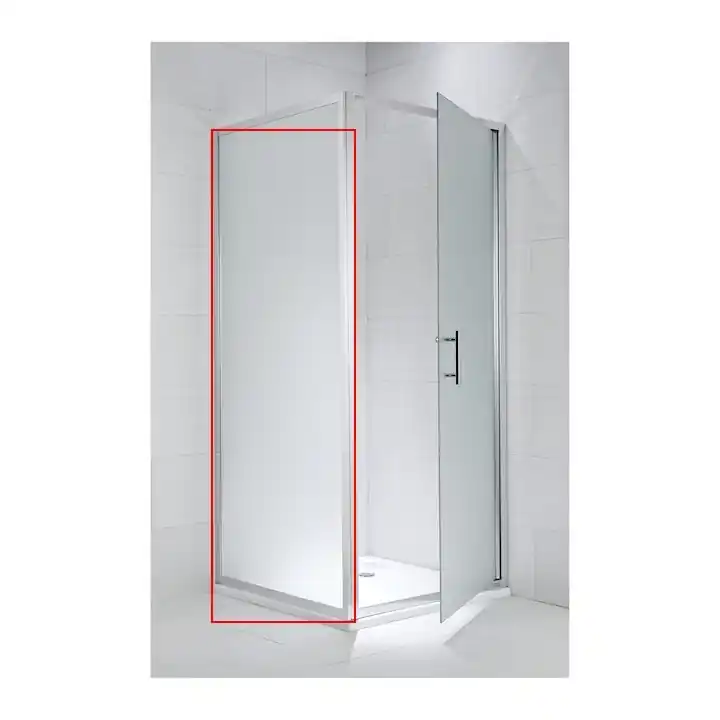 Prémium Jika Cubito rögzített zuhanykabin oldal panel, 90x195 cm króm/artic, H2972420026661 (2.9724.2.002.666.1)Jika