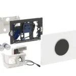 Geberit érintésmentes WC-öblítő vezérlés, elemes, Sigma10 design fehér / matt króm / matt króm 115.908.KL.1Geberit Exkluzív ajánlat