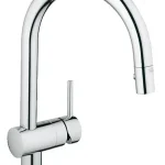 Olcsó Grohe Minta egykaros mosogató csaptelep kihúzható zuhanyfejjel 32321 000 (32321000)Grohe