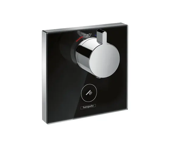 Hansgrohe ShowerSelect Glas termosztátos falsík alatti highflow termosztát színkészlet, fekete/króm 15735 600 (15735600)Hansgrohe Biztonságos fizetés