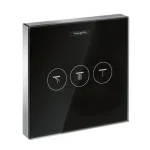 Hansgrohe ShowerSelect Glas falsík alatti szelep színkészlet fekete/króm 15736 600 (15736600)Hansgrohe Árengedmény