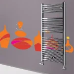 Vedd meg most Lazzarini Sanremo íves törölközőszárítós radiátor, króm 1110x600 mm (386527)Lazzarini