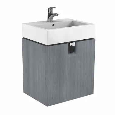 Prémium Kolo Twins 60 ezüst grafit mosdószekrény ajtóval 89487 (89487000)Kolo