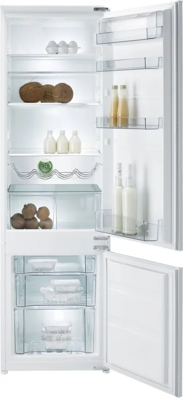 Gyors kiszállítás Gorenje alul fagyasztós beépíthető kombinált hűtőszekrény A+, RKI4181AWGorenje