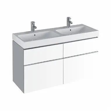 Azonnal elérhető Keramag Icon mosdószekrény magasfényű fehér (119x62x47,7 cm, 840520000)Keramag