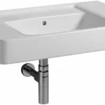 Azonnali szállítás Keramag Renova Nr. 1 Plan mosdó bútorhoz csaplyuk nélkül (85x48 cm, 122188000)Keramag