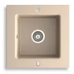 Biztonságos vásárlás Novaservis KIZZ egymedencés gránit mosogató 50x50x20 cm, homok, DRG50/50SNovaservis