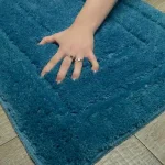 Biztonságos fizetés Aqualine Kádkilépő 50x80 cm, 100% acryl, csúszásmentes, türkiz (KP05M)Aqualine