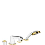 Vásárlói kedvenc Hansgrohe Metropol Classic 4-lyukú peremre szerelhető kádcsaptelep króm/arany hatású 31315 090 (31315090)Hansgrohe