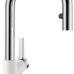 Prémium BLANCO CARENA-S Vario kihúzható fejes SILGRANIT-Look mosogató csaptelep, fehér 521368Blanco