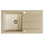 Marmorin Isao 1 medencés csepptálcás gránit mosogató, White 470 113 006Marmorin Kedvezményes ár