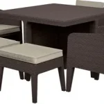 Akciós ár Curver Columbia set 7 pcs, Válasszon egy színt: Barna színben, meleg taupe párnávalCurver