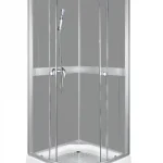Kerra CLASSIC íves zuhanykabin szürke hátfallal, több méretben, Méret: 90x90 cmKerra Végkiárusítás