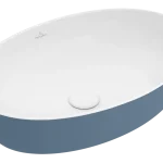 Végkiárusítás Villeroy & Boch Artis 61x41 cm ráültethető mosdó, Ocean 4198 61 BCW2 (419861BCW2)Villeroy & Boch