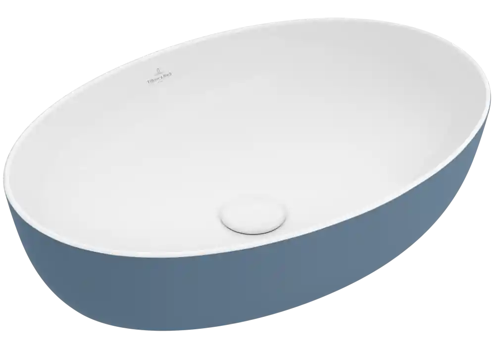 Végkiárusítás Villeroy & Boch Artis 61x41 cm ráültethető mosdó, Ocean 4198 61 BCW2 (419861BCW2)Villeroy & Boch