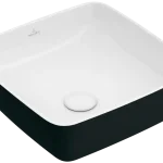 Villeroy & Boch Artis 41x41 cm ráültethető mosdó Coal Black 4178 41 BCT8 (417841BCT8)Villeroy & Boch Biztonságos fizetés